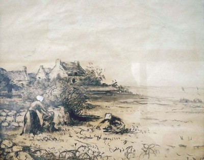 la plage de kerhostin Duval la plage de kerhostin saint pierre quiberon 400x315 Léon DUVAL GOZLAN